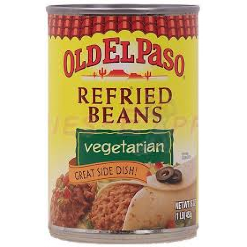 OLD EL PASO REFRIED BEANS VEG 16OZ